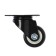 Furniture wheel, d = 65 mm, without brake, black