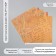 Scrapbooking paper bilateral "leaves and manuscript" density 180 grams set 5 pcs 30.5x32 cm 10