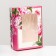 The box is folding, with the window "Spring peonies" 21 x 15 x 7 cm
