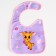 Bibslate for feeding "deer" waterproof on Velcro, with a pocket