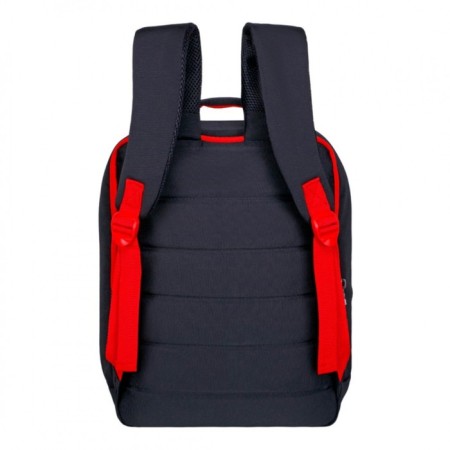 Youth backpack 39 x 26 x 10 cm, ergonomic back, Across G6, black/red G-6-3-2