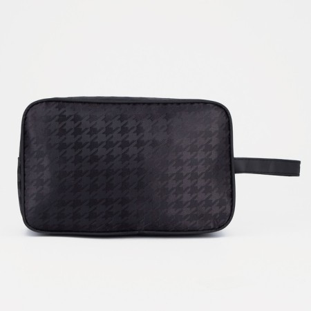 Lightning cosmetic bag, external pocket, black color-1