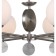 Marse27 6xe27 rod chandelier 60W, size 82x82x52-70 cm, Nickel color