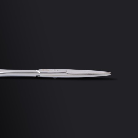 Manicure scissors "Premium", straight, narrow, 9.5 cm, on the blist, silver color-10