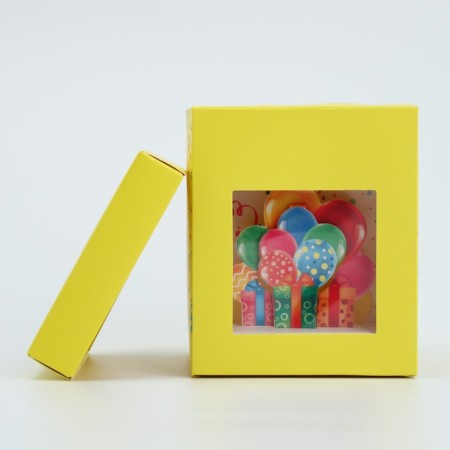 Gift folding box with 3D effect, packaging, “Happy Birthday!”, 11 x 11 x 13 cm-6