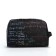Cosmetic bag with lightning, black color