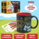 Set of mug drawing with chalk with a stencil “Draw animals”, 400 ml