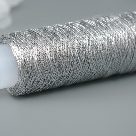 Lurex thread for creativity 200 ± 5 m, silver-2