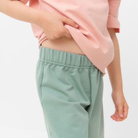 Kids (T -shirt, shorts) minku beige color/ olive, height 122 cm-18