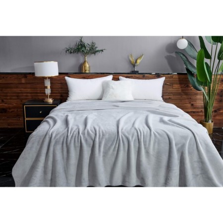 Sofia blanket, size 160x220 cm, light gray color-7