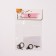 Castle-Toggl "Flower" with leaves, 21 × 14 mm (set 2 pcs.), The color of black silver