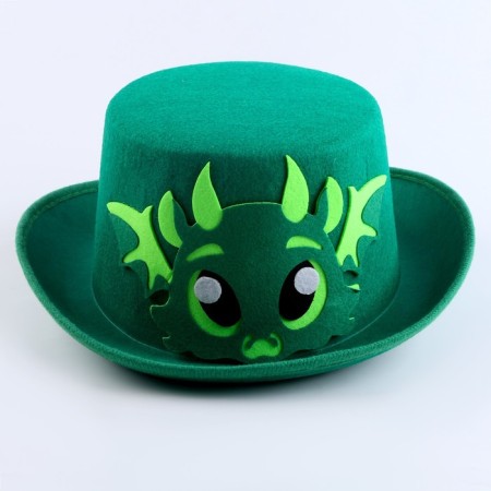 Carnival hat "Dragon", green color-5