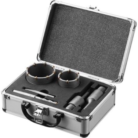 A set of crowns on concrete "bison" Professional 29185-H2-1, D = 50/68 mm, with equipment, in the case-1