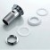 Bottom valve Ledeme L65-2, for a shell, with overflows, brass, chrome