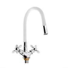Accoona A4882G-1 kitchen mixer, two-wound, with flexible surge, white