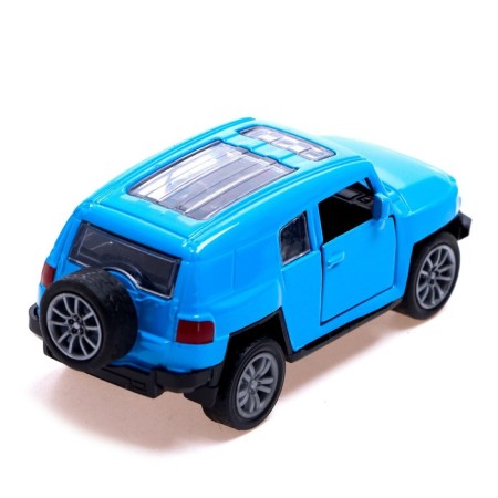Metal car "Cruiser", 1:48, inertia, doors open, blue color-3