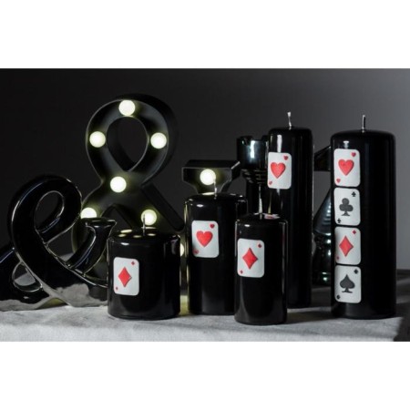 Candle - Poker cylinder, 6 × 11.5 cm, black-2
