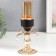 Summary Metal for 1 candle "Flower. Openwork stand" gold, black 22x9.5x9.5 cm