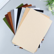 A set of felt (soft) 1 mm 20x30 cm 10 sheets. Dark assortment
