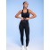 T-shirt-top is sports female, size m-l, black color
