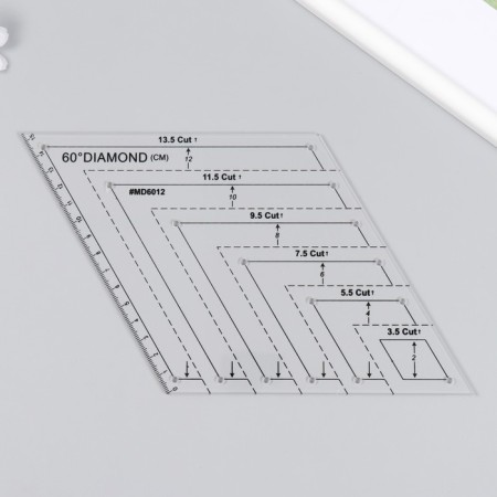 Patchwork ruler plastic 60 ° "rhombus"