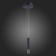 Set of suspended ST LUCE. ST606.429.00. 18x18x4.6 cm, black color