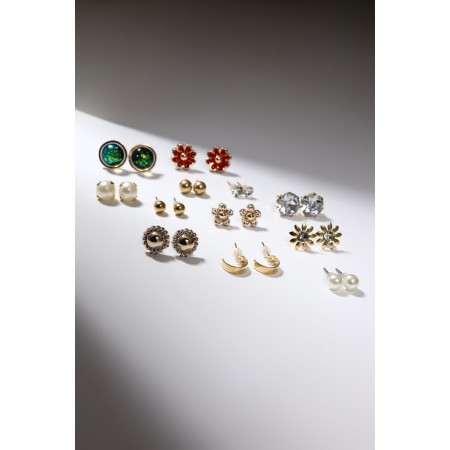 Pusets 12 pairs Onear, summer day, color in gold-5