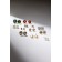 Pusets 12 pairs Onear, summer day, color in gold