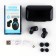 Headphones are wireless, black, VBT 1.2, 7.5 x 4.8 cm.