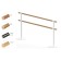 Portable choreographic machine two -row №1 Beech, white legs