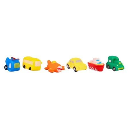 Rubber toy for the bath "Transport", 7 cm, with a squeak, types of mix, crumb I-4
