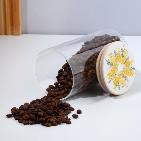 Bank for storage "Tender Mimosa", 700 ml-4