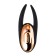 Waname D-Splash Wave vibration massager, Black color, 9.3 cm.