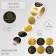 Stick Paper "Sun and Moon" D = 2.5 cm 252 pcs in roll