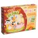 Set 3 in 1 "My Farm": 11 puzzles-chains, a book with stickers, coloring