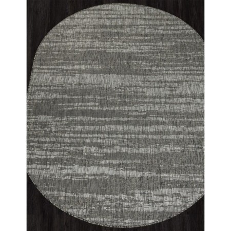 Oval Merinos Kair, size 200x290 cm, Gray color-1