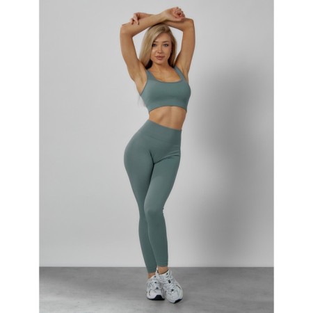 Sports suit female, size 44, turquoise color