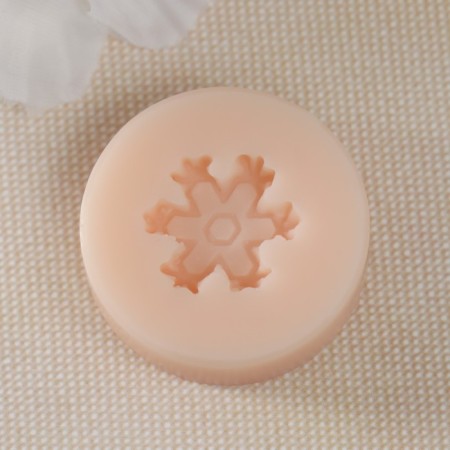 Mold Silicon "Snowflake" No. 1 1.8x1.8x0.3 cm-1