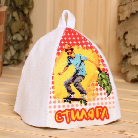Bath cap with a children's print "Steel"