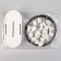 Carnish-string 3.5 m, with plastic clamps, 20 pcs, white color