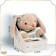 Soft toy "Little Friend", saying in a green dress