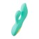 Vibrator with double stimulation Eromantica Vivian, 20 cm, silicone, mint color