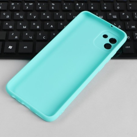 Pero cover for Samsung A03, silicone, turquoise-2