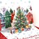 Gift box New Year's folding "City Life", 26 × 26 × 8 cm