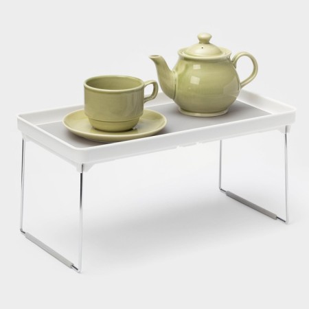 Table - a tray for feeding Griten, folding, 36.2 × 19 × 3.7 cm, white color