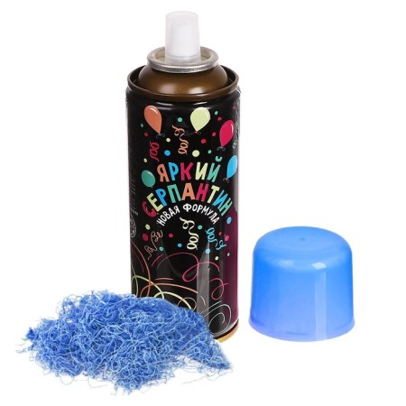 New Year's spray serpentine, 250 ml., Blue color, for the New Year-2