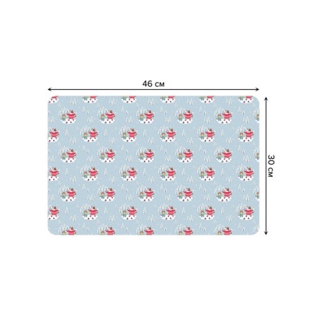 A set of napkins for setting the table “Walk of cats”, rectangular, rounded edges, size 30x46 cm, 4 pcs-2