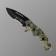 A folding stinger knife with a clip, slopes, 9.5 cm, blade - 3cr13, handle - steel