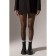 Pantyhose "hearts", black color, size S