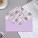 Money envelope "Congratulations!" Soft's software, embossing, lilac color, 9x19 cm